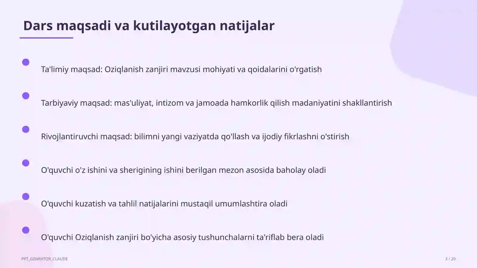 Oziqlanish zanjiri (3-sinf) 3