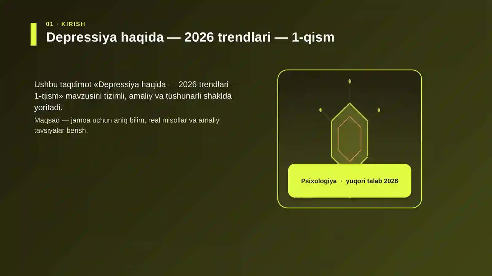 Depressiya haqida — 2026 trendlari — 1-qism 3