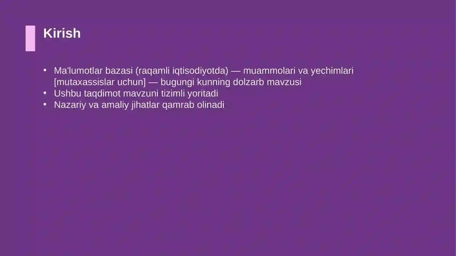 Ma'lumotlar bazasi (raqamli iqtisodiyotda) — muammolari va yechimlari [mutaxassislar uchun] 3