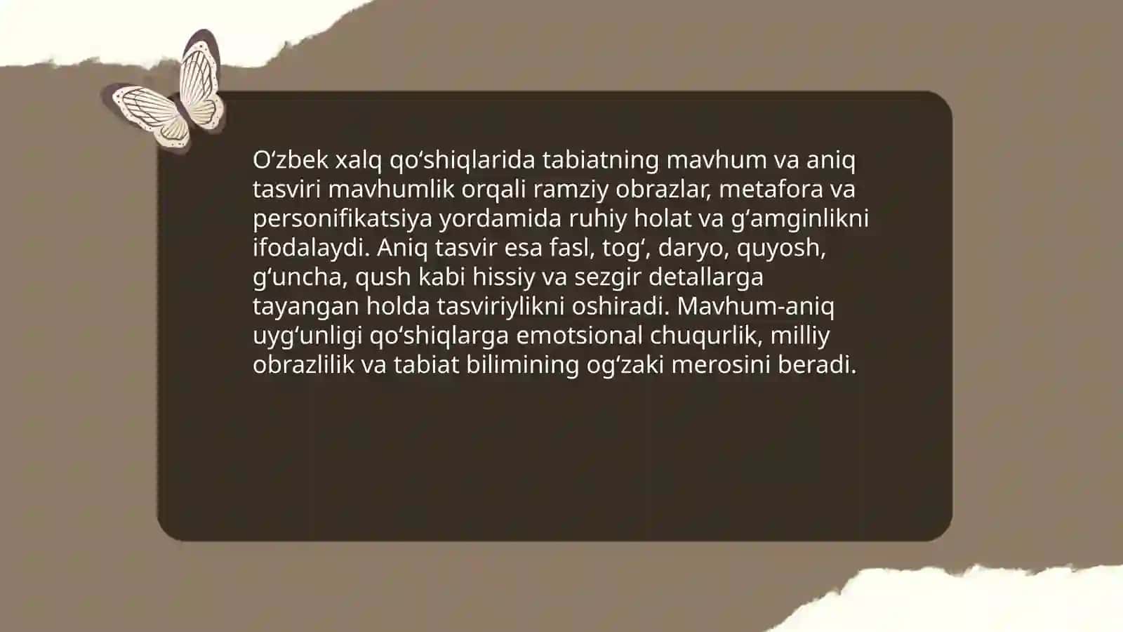 Oʻzbek xalq qoʻshiqlarida tabiat tasviri 3
