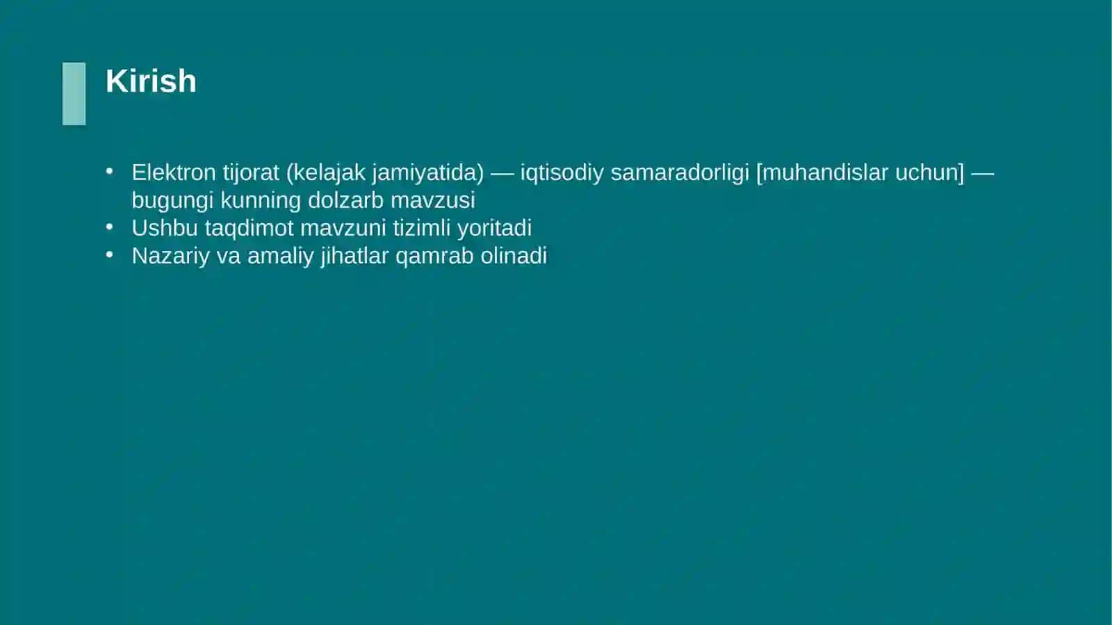 Elektron tijorat (kelajak jamiyatida) — iqtisodiy samaradorligi [muhandislar uchun] 3