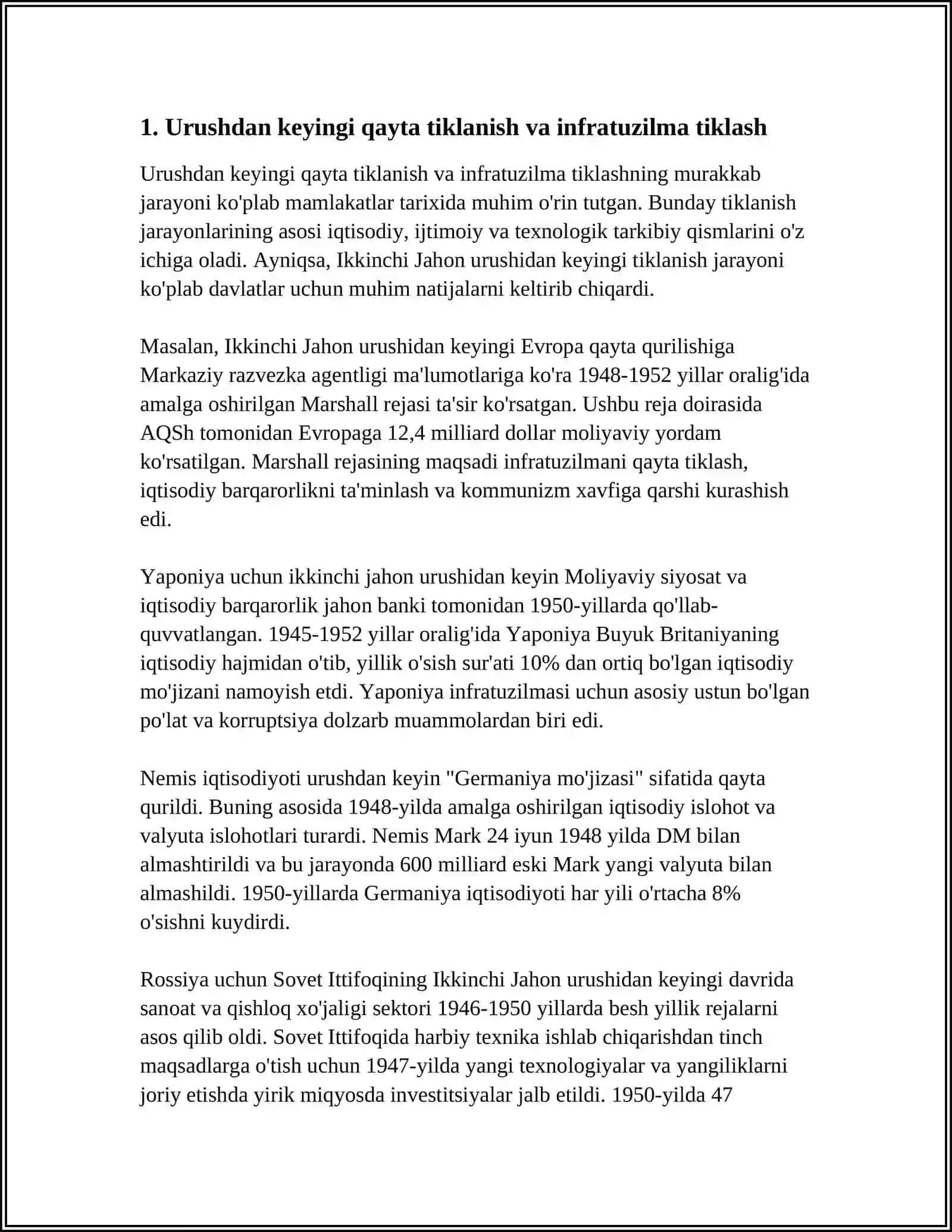 IKKINCHI JAHON URUSHIDAN KEYIN FRANSIYA IQTISODIYOTI 3
