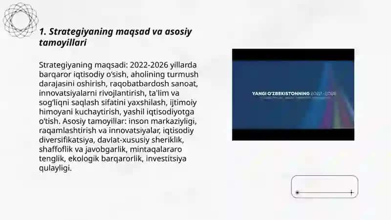Yangi ôzbekistonning 2022-2026 yillarga môljallangan taraqqiyot strategiyasi 3