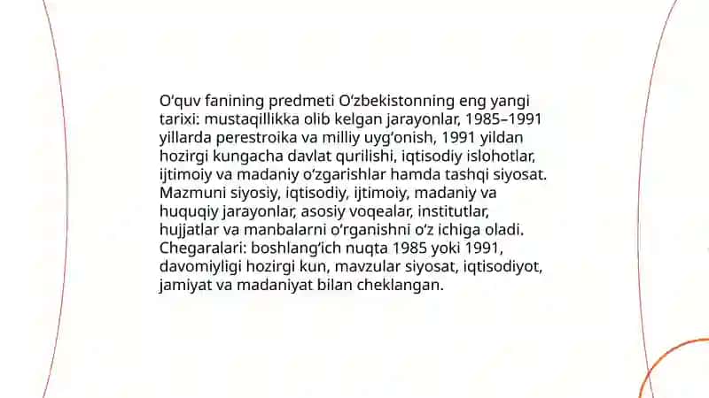 Oʻzbekistonning eng yangi tarixi 3