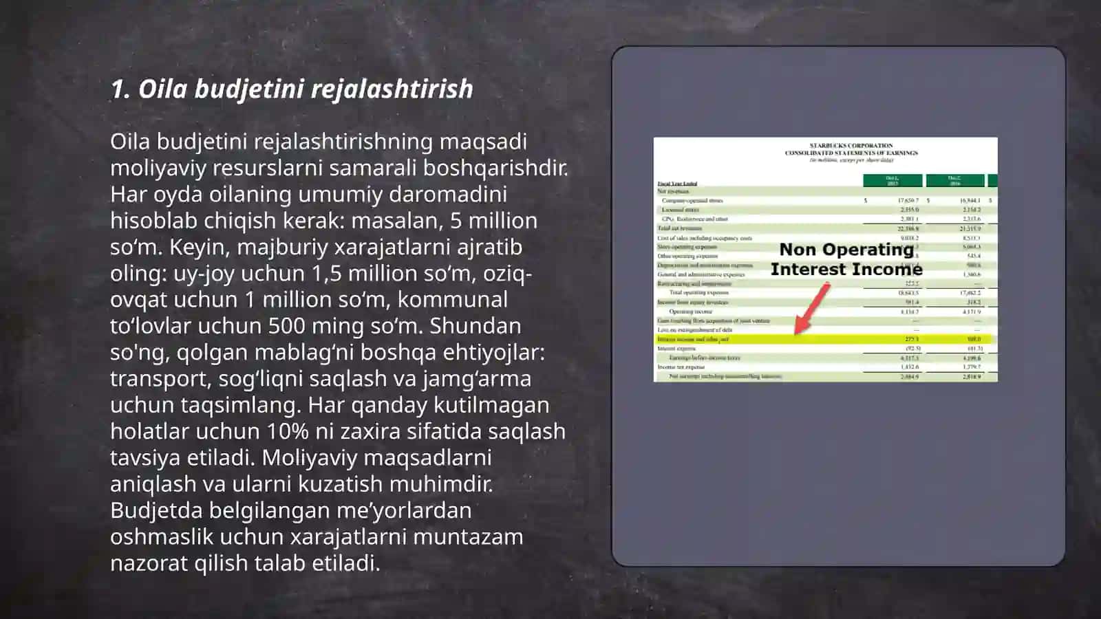 Oilani budjetini rejalashtirish 3