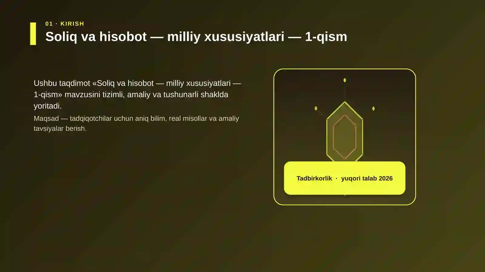 Soliq va hisobot — milliy xususiyatlari — 1-qism 3