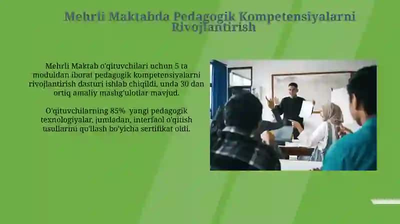Mehrli Maktabda Pedagogik Kompetensiyalarni Rivojlantirish 3