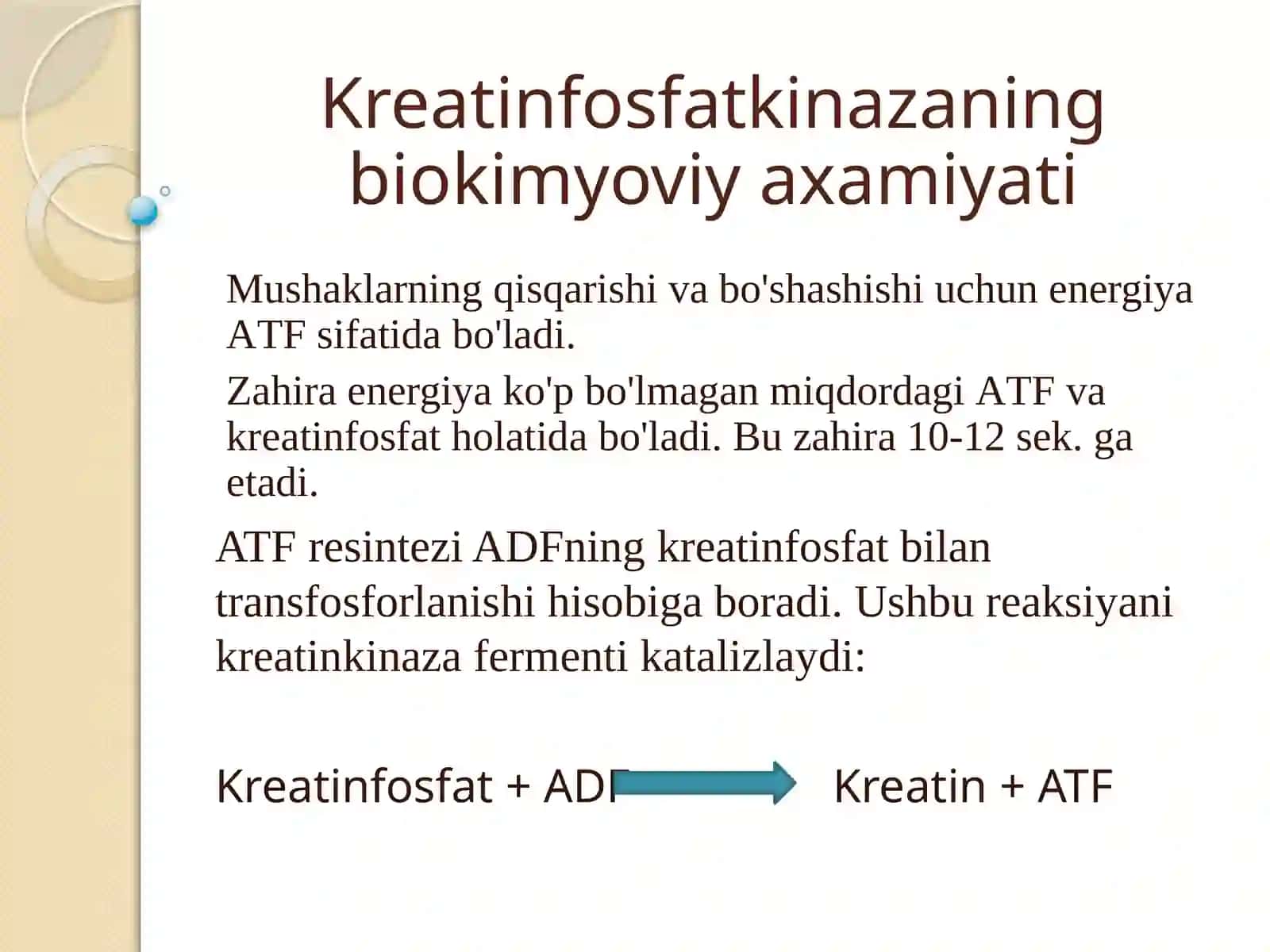Kreqtin fosfokinaza, miopatiya, mushak 3