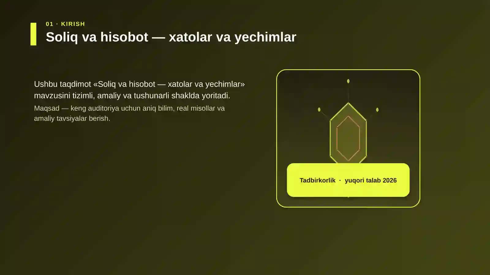 Soliq va hisobot — xatolar va yechimlar 3