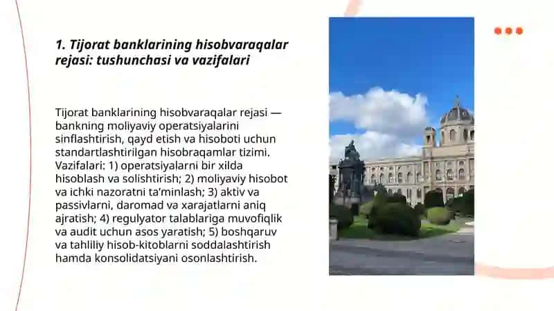 Tijorat banklarining hisobvaraqalar rejasi va uning takibiy tuzilmasi 3