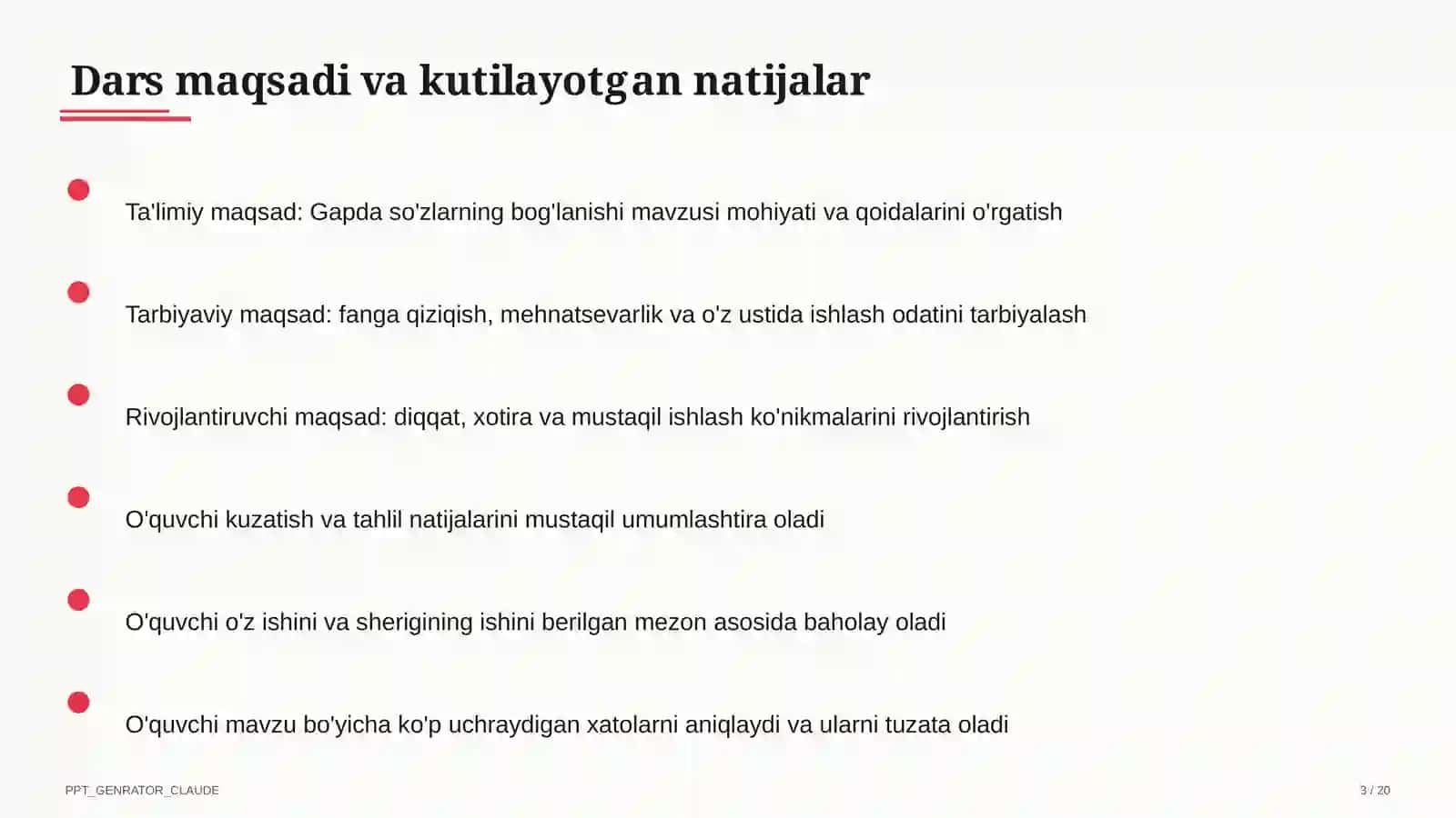 Gapda so'zlarning bog'lanishi (2-sinf) 3