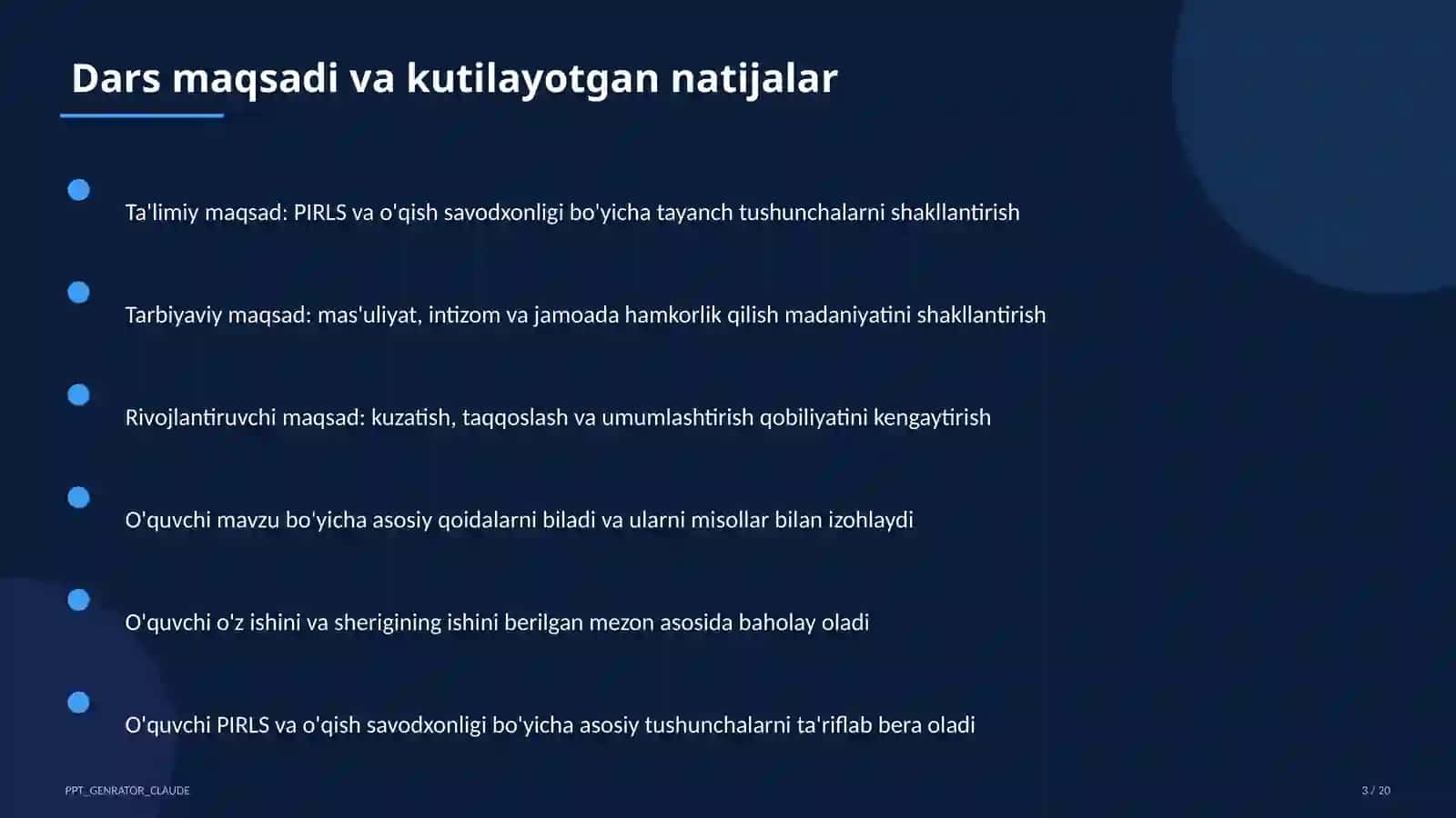 PIRLS va o'qish savodxonligi 3
