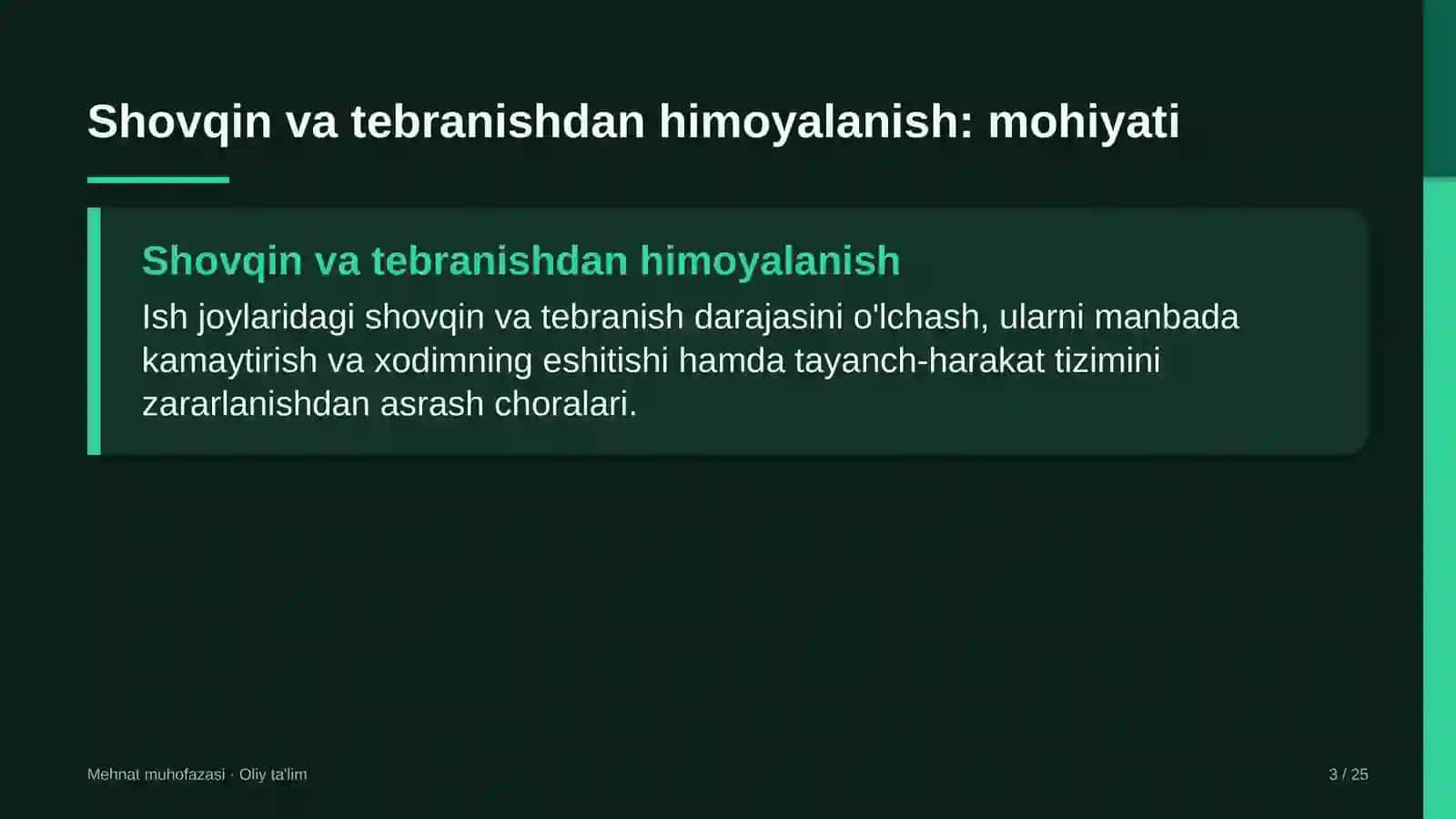 davlat qo'mitalarida shovqin va tebranishdan himoyalanish 2354 3