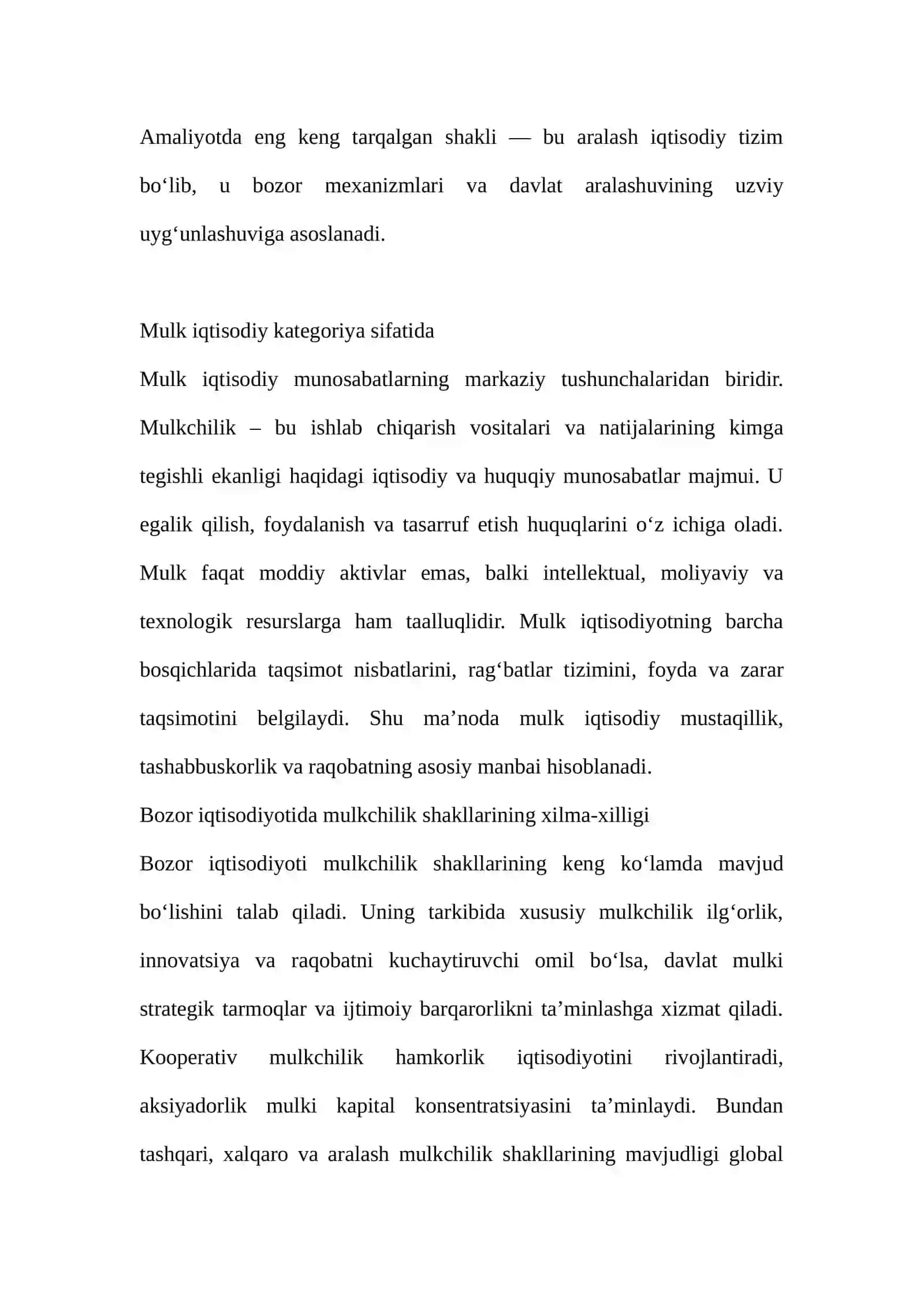 Iqtisodiy tizimlar va ularning modellari 3