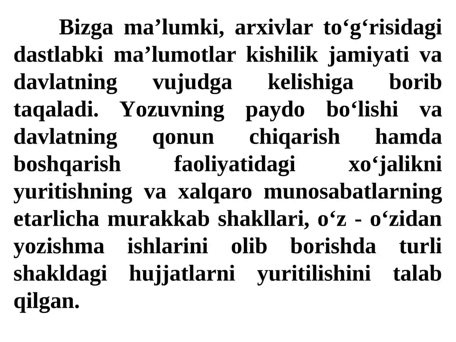4-маvzu:Qadimgi Sharqningxo`jalikarxivlari 3