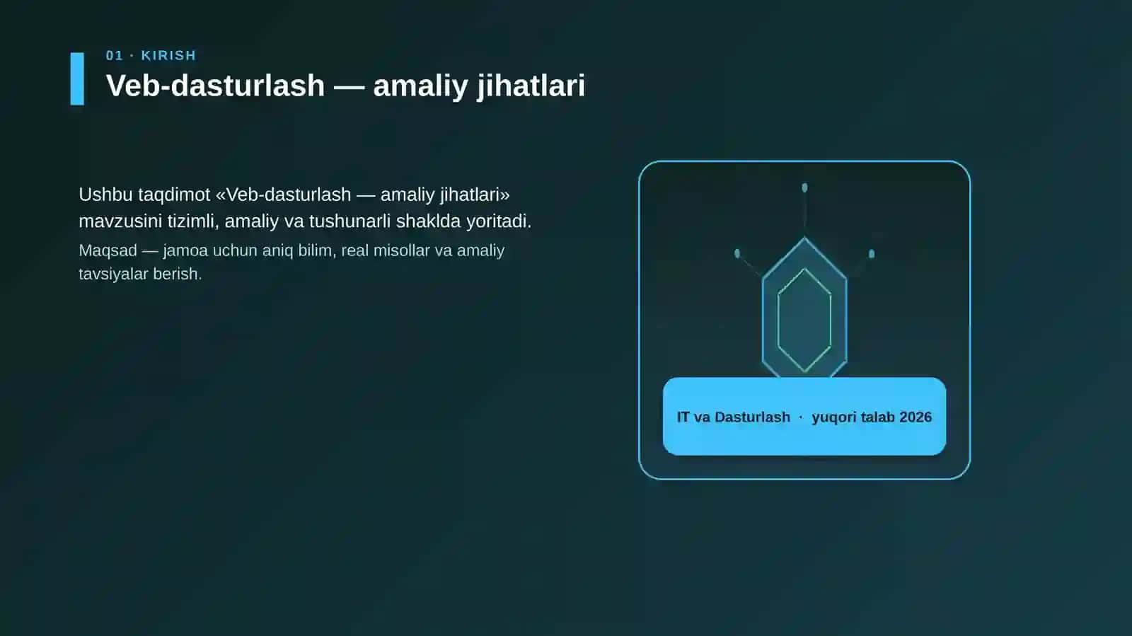 Veb-dasturlash — amaliy jihatlari 3