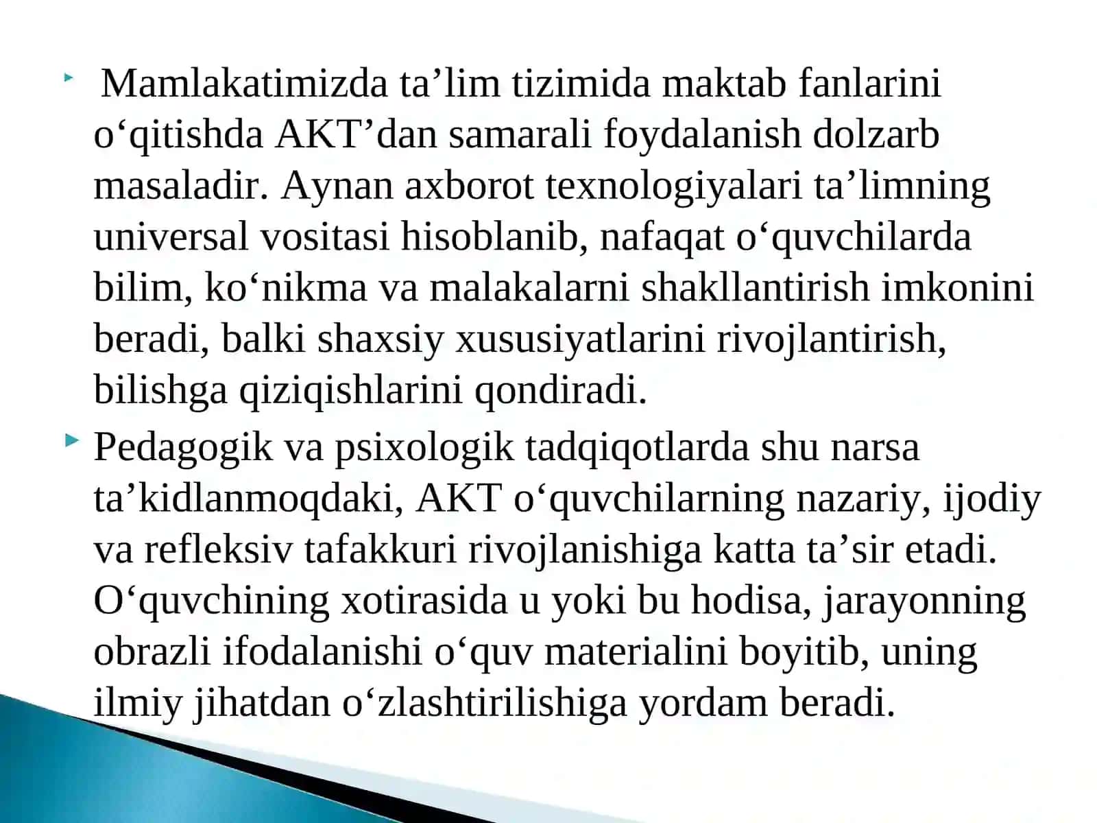 Ta'limda axborot-kommunikatsiya texnologiyalari 3