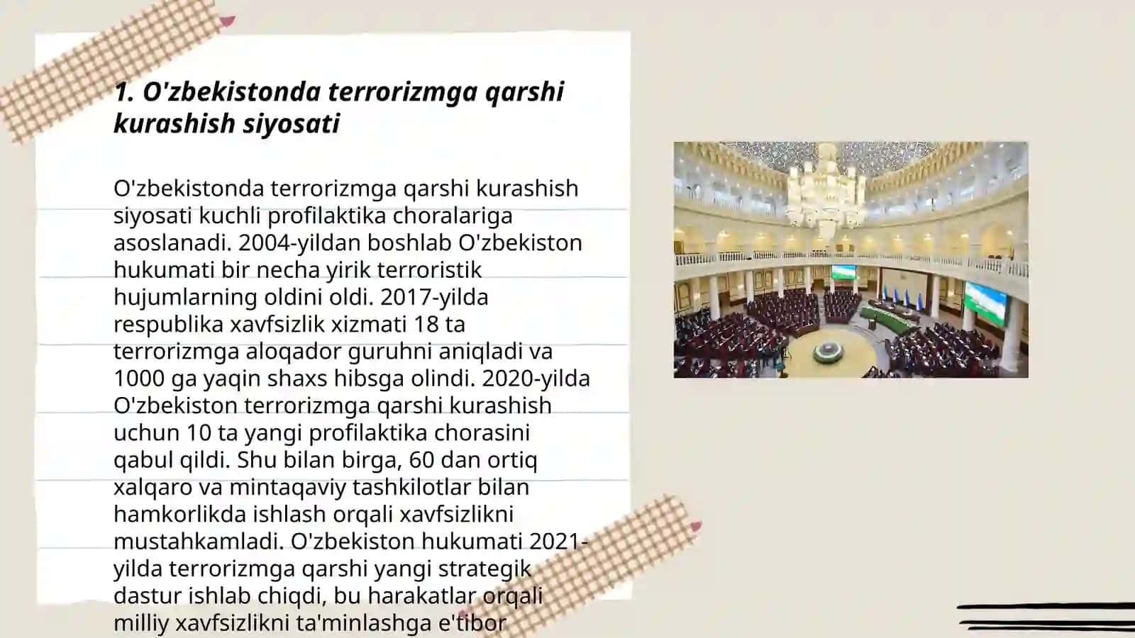Özbekistonning terrorizmga qarshi kurashish tajribasi 3