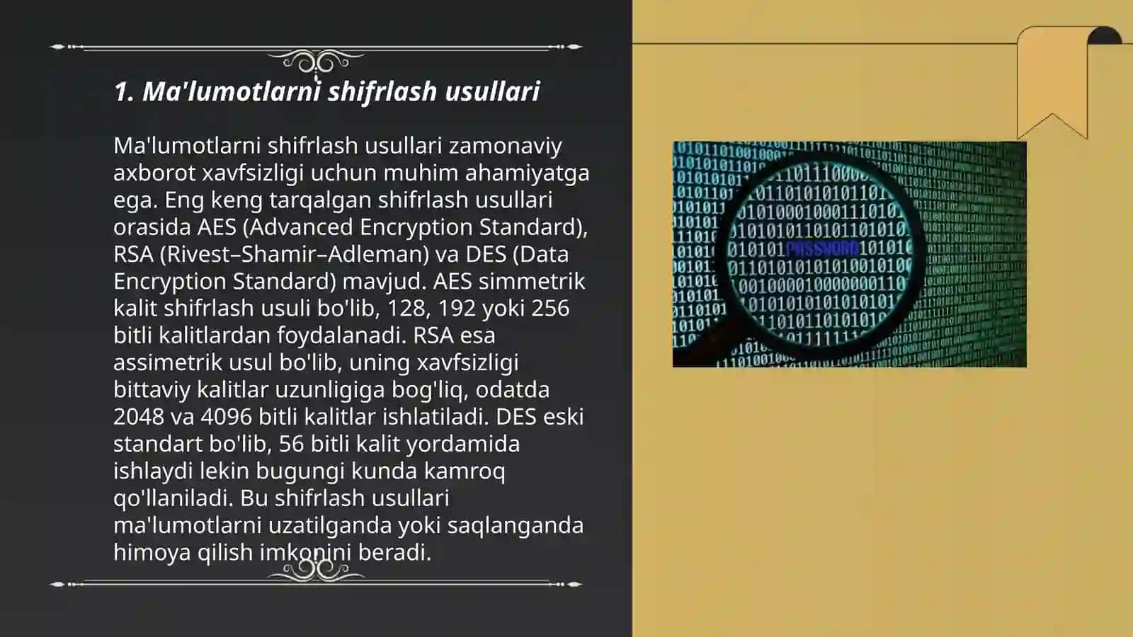 Ma'lumotlarni shifrlash va arxivlash vositalari 3