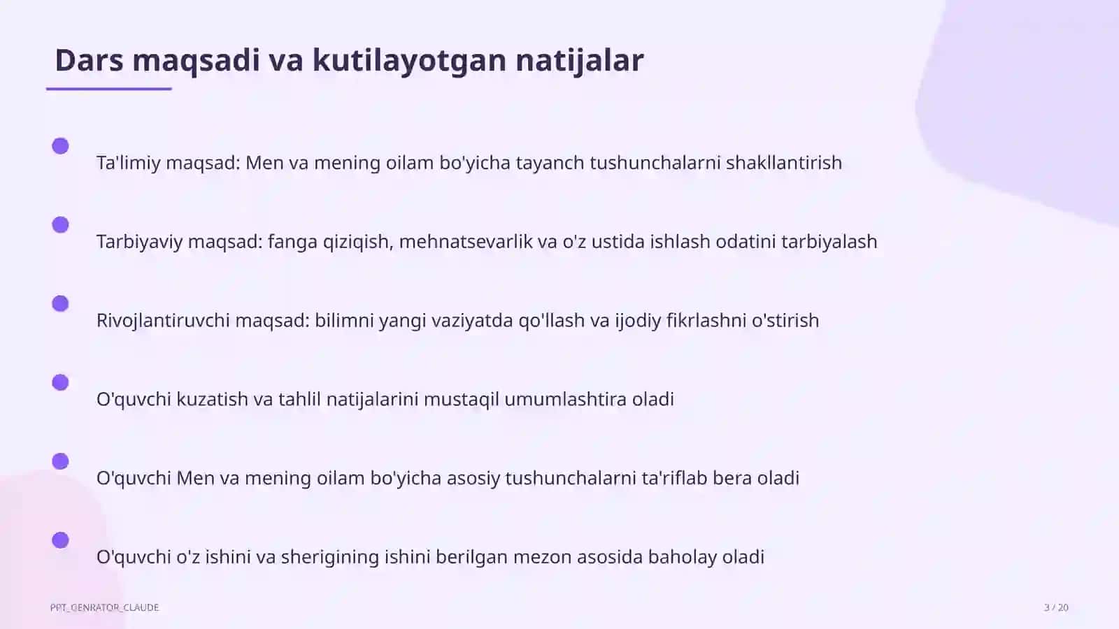 Men va mening oilam (1-sinf) 3