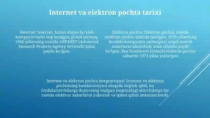 Internet Va Elektron Pochta 3