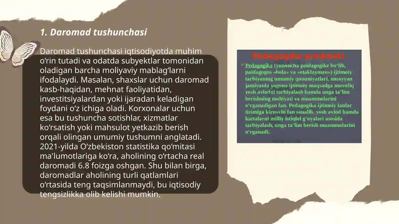 Daromad mohiyati shakllanishi va taqsimlanishi 3