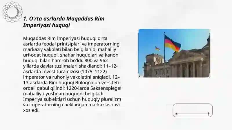 O'rta asrlarda Muqaddas Rim Imperiyasi huquqi 3
