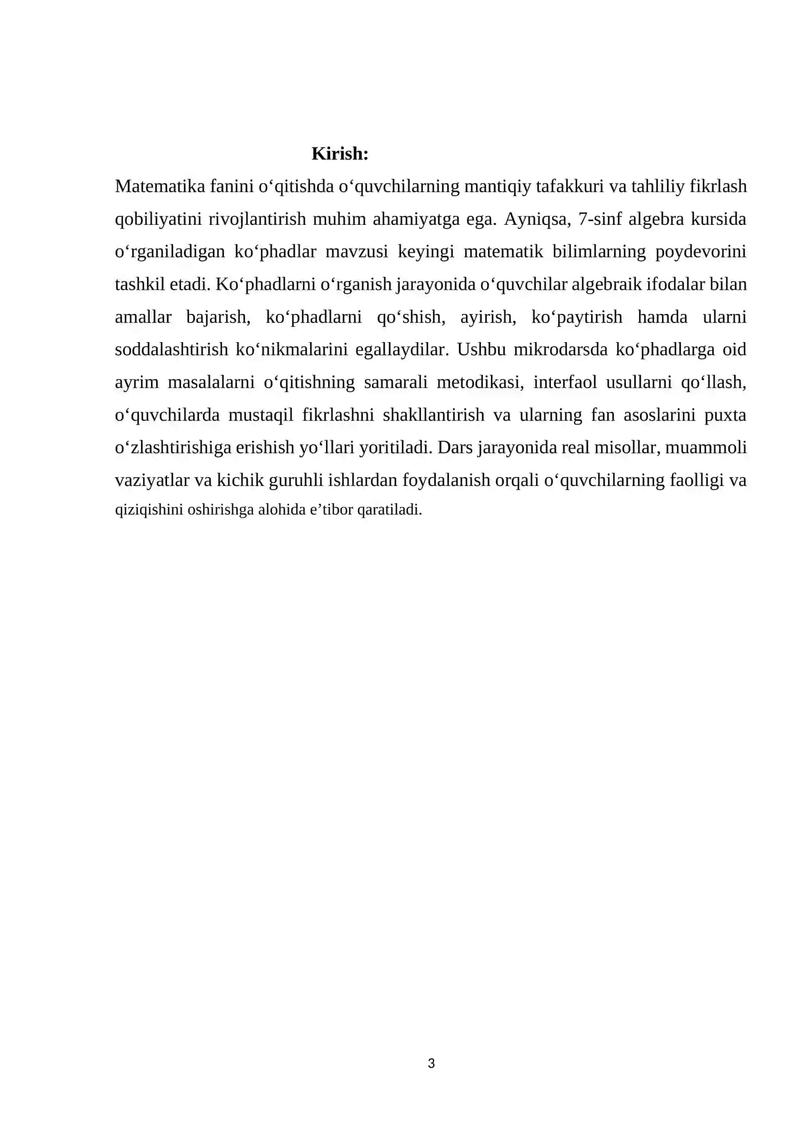 "7-sinfda kophadlarga oid ba’zi masalalarni o‘qitish metodikasi" 3