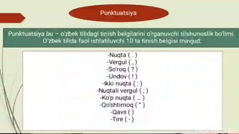 punktuatsiya tinish belgilari 3
