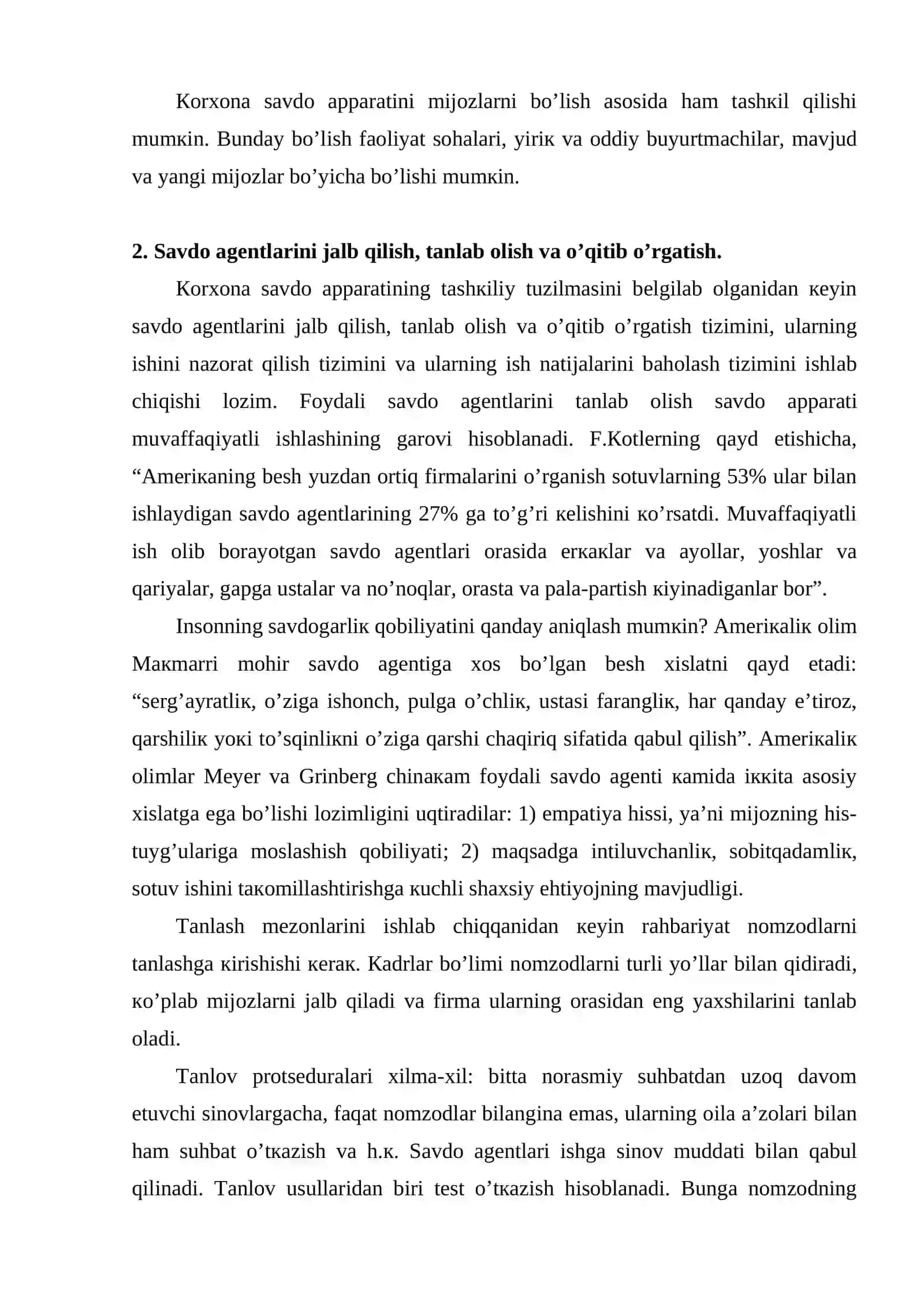 Sаvdо аppаrаtining tаshкiliy tuzilmаsini tаnlаsh 3