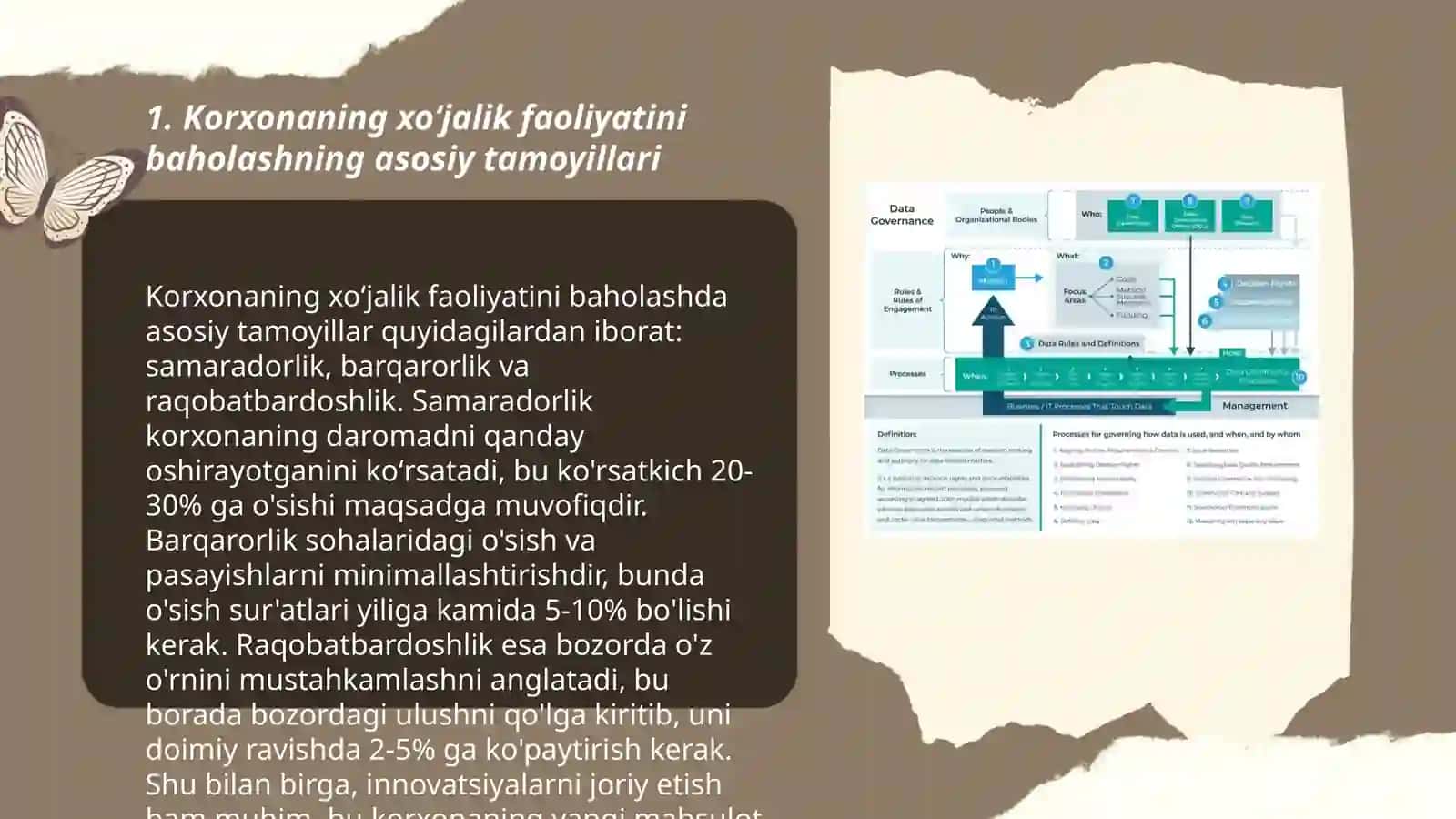 Korxonaning xoʻjalik faoliyatini tahlil qilishga kompleks va sistemali yondashish usullari 3