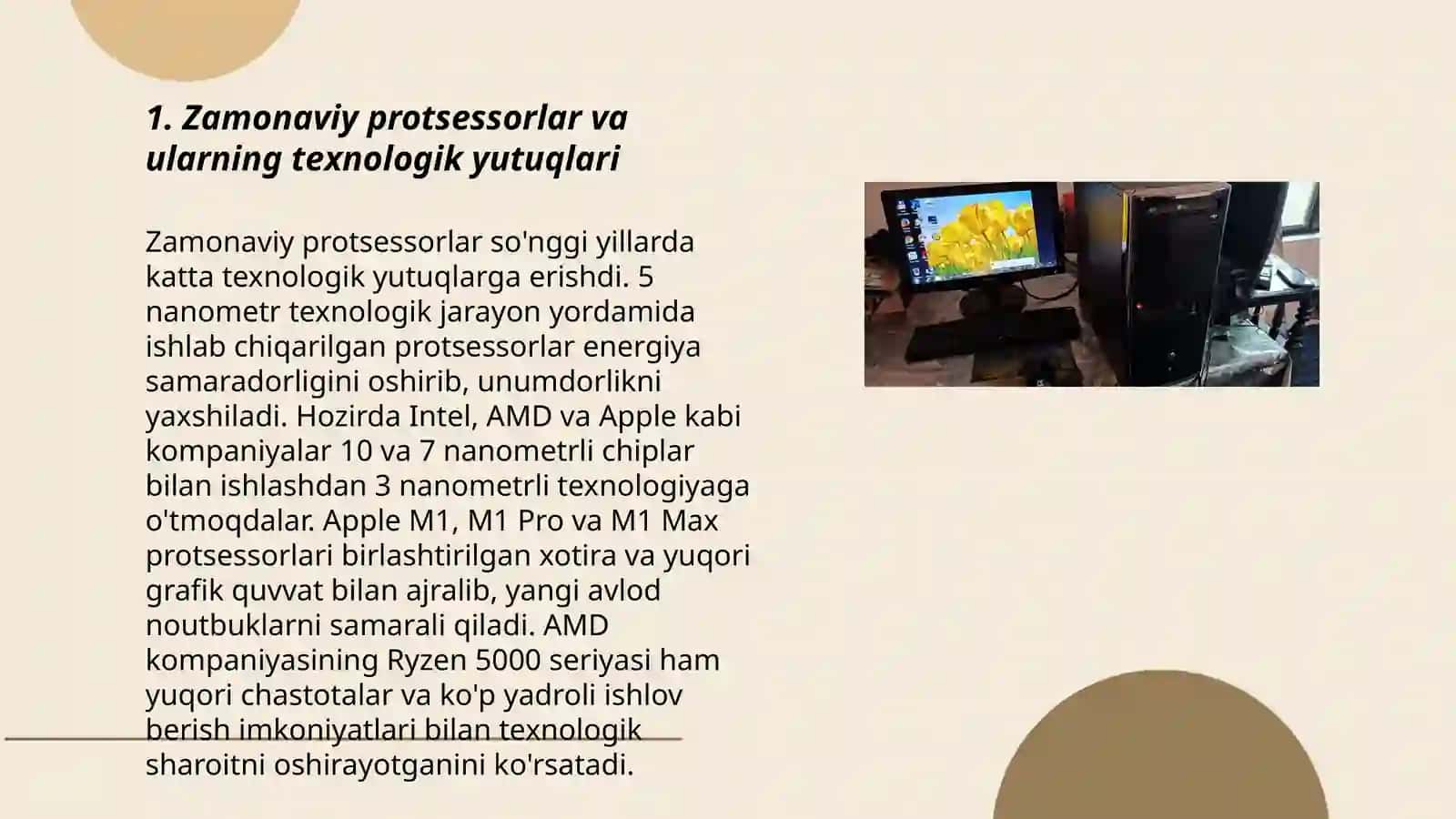 Zamonaviy shaxsiy kompuyuter tehnikasining rivojlanish tendentsiyalari 3