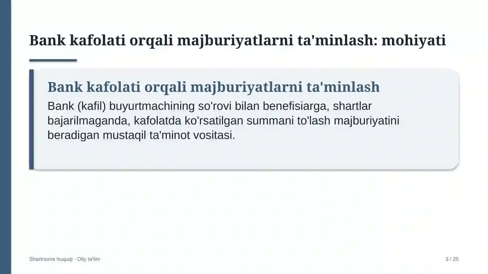 asfalt beton zavodlarida bank kafolati orqali majburiyatlarni ta'minlash 2862 3