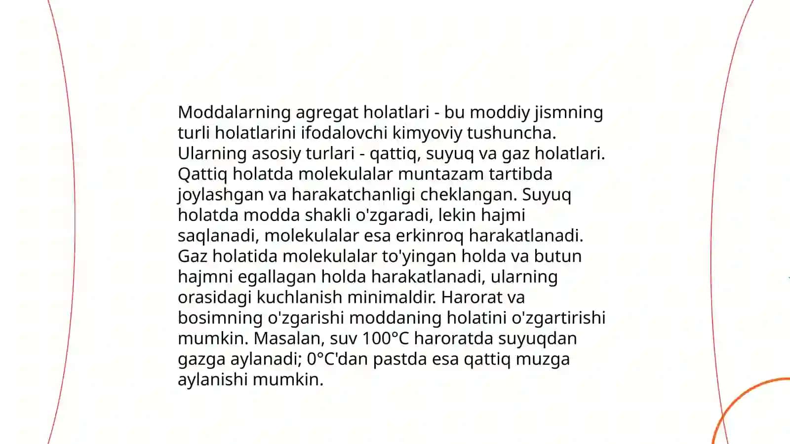 Moddalarning agregat holatlari 3