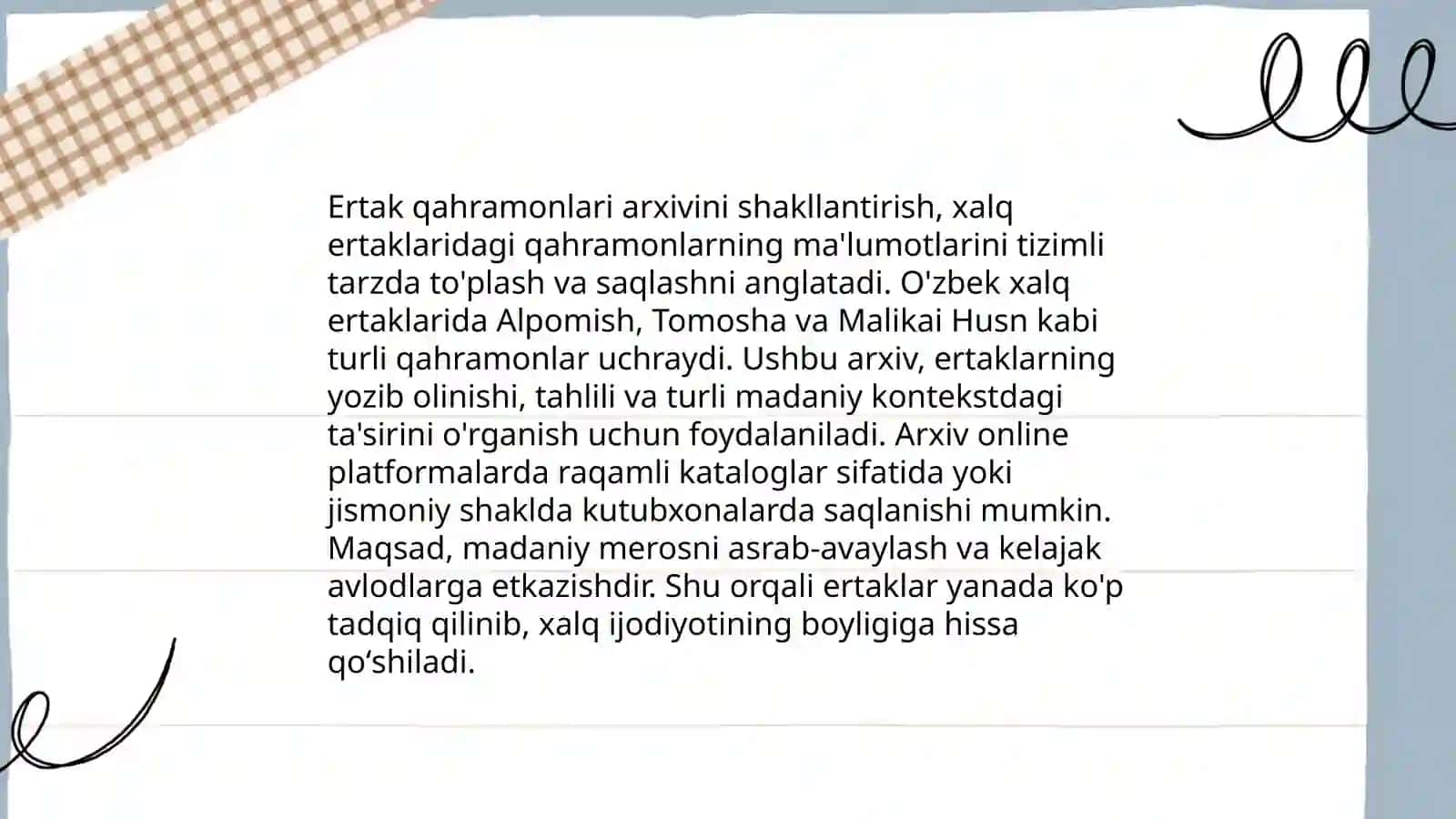 Ertak qahramonlari asosida applikatsiya tayyorlash 3