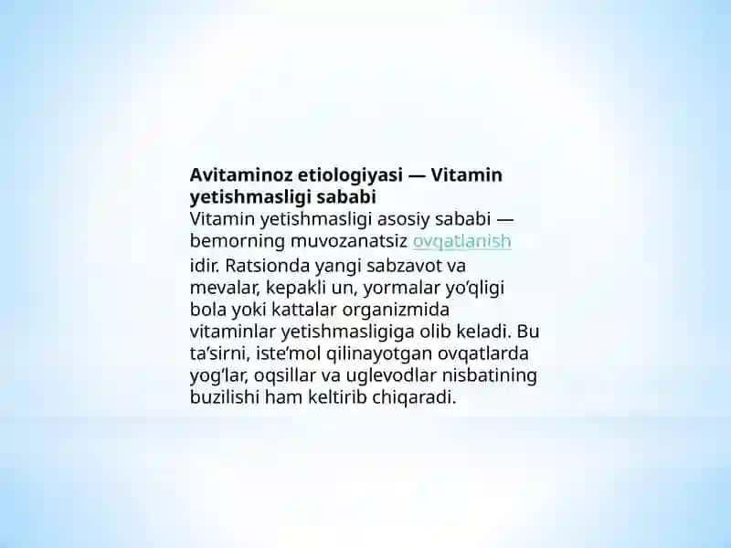 NASLIY AVITAMINOZLAR 3