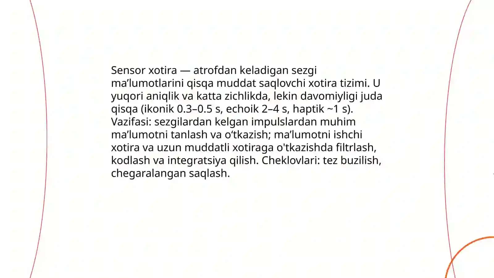 Sensor xotira 3