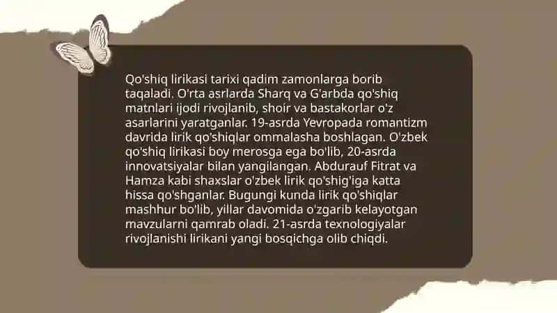 Lirik qõshiqlar 3
