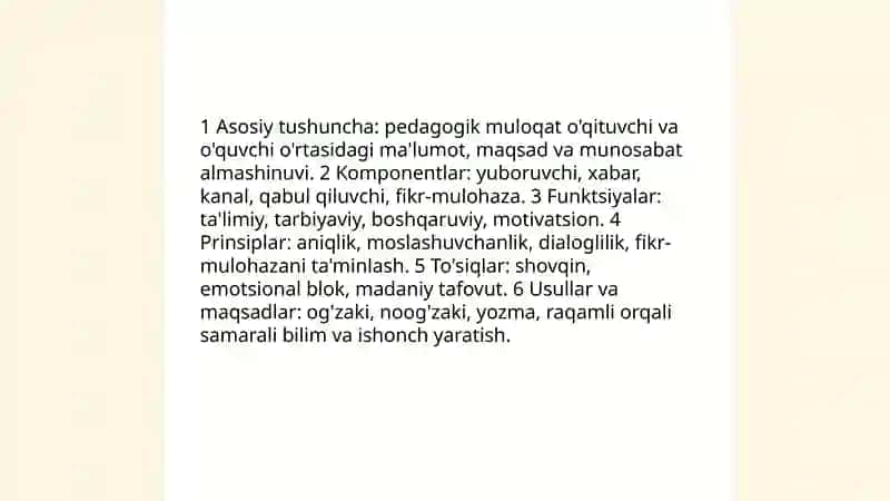 Pedagogik Faoliyatda Muloqat 3