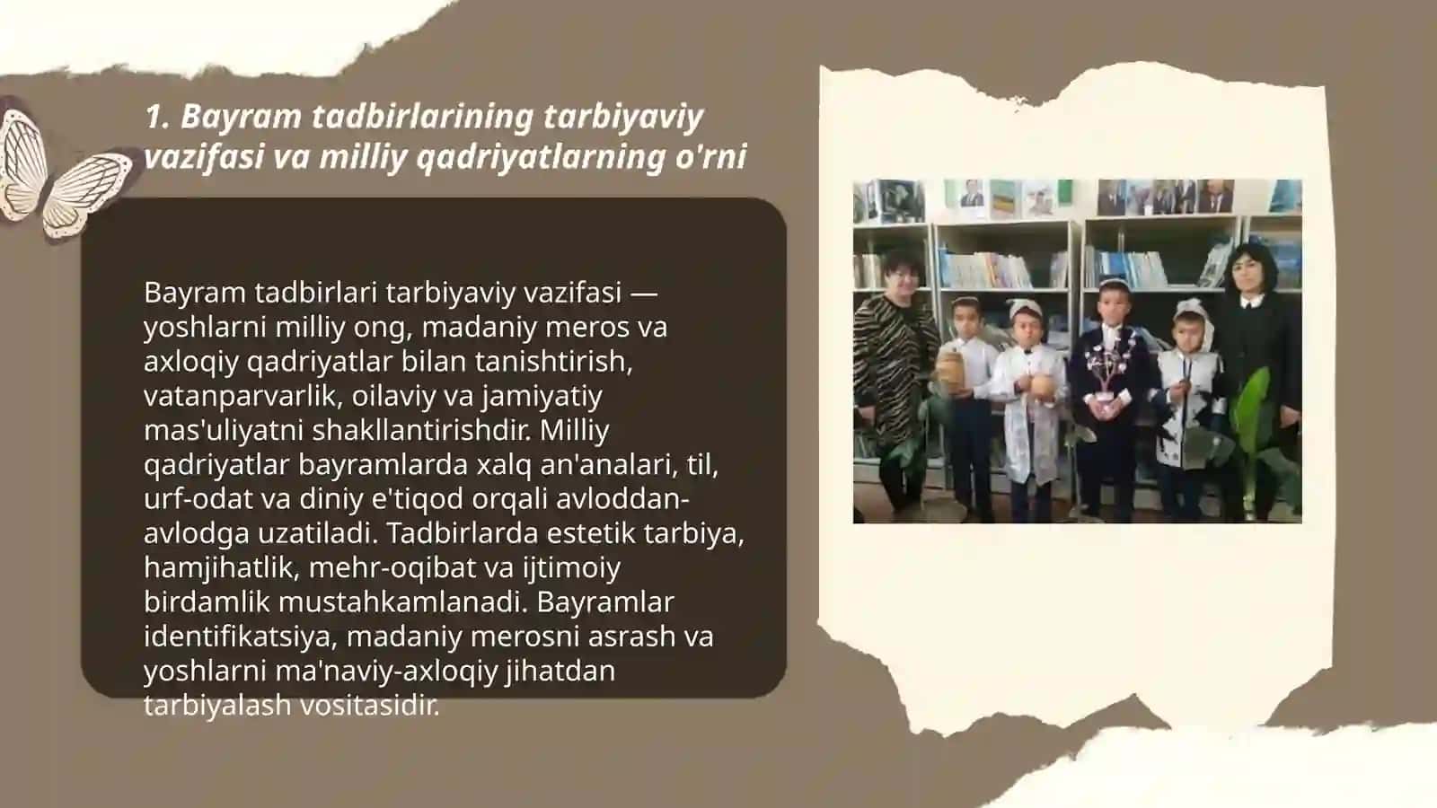 Bayram tarbiyaviy tadbirlar tizimida milliy qadriyatlarning o'rni 3
