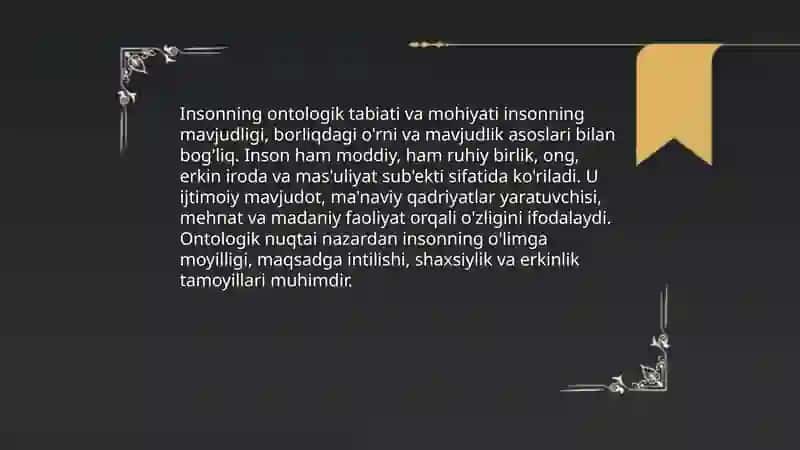 Inson falsafasi 3