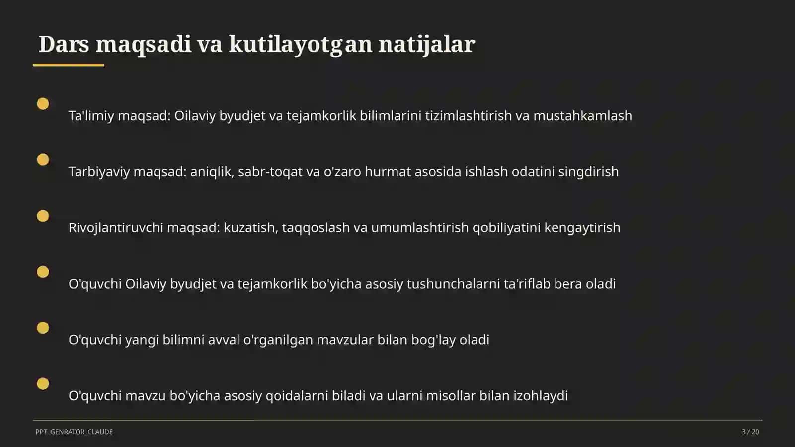 Texnologiya (1–11) — o'quvchilar uchun 3