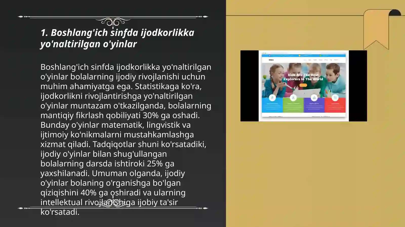 Boshlang'ich sinf tarbiya darslarida kreativlik 3