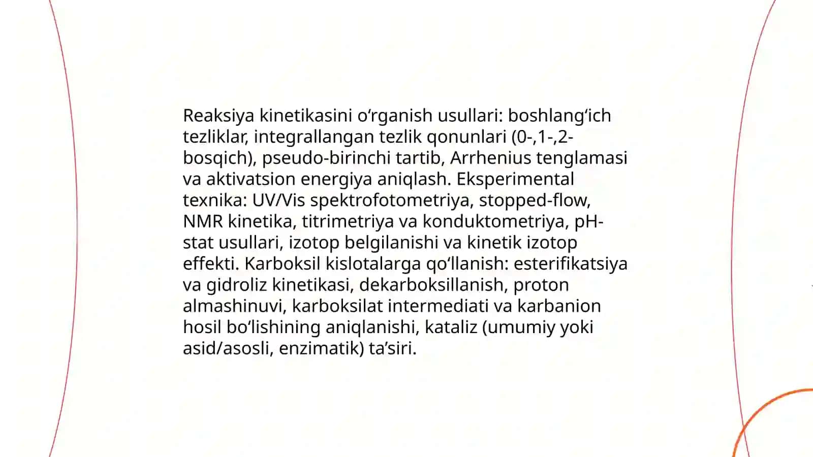 Reaksiya mexanizmini tadqiq qilish usullari. Karbokislotalar va karbanionlar 3