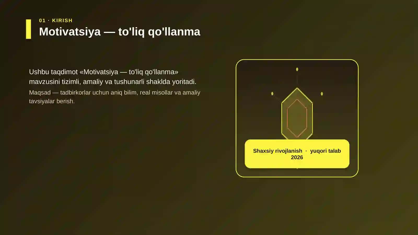 Motivatsiya — to'liq qo'llanma 3