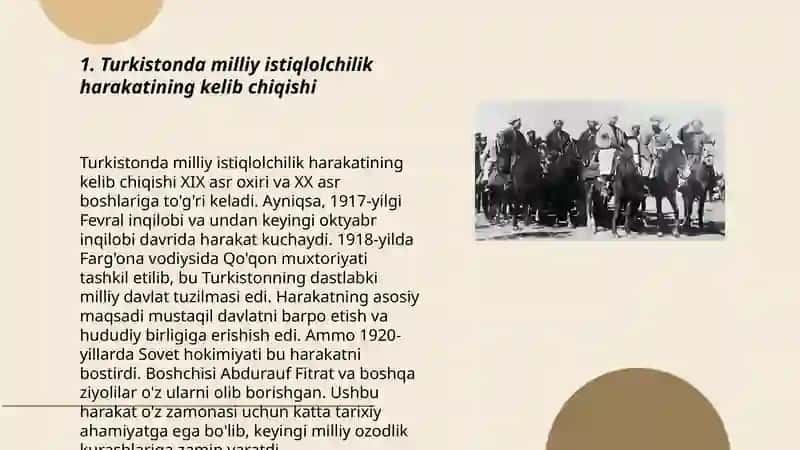 Turkistonda milliy istiqlolchilik harakati va uning oqibatlari 3