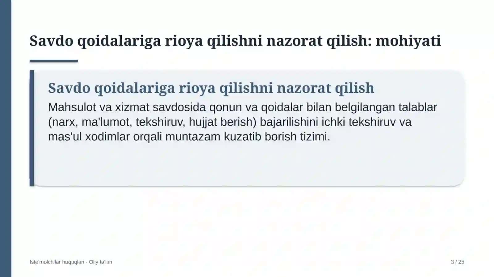 parfyumeriya kosmetika sanoatida savdo qoidalariga rioya qilishni nazorat qilish 6321 3