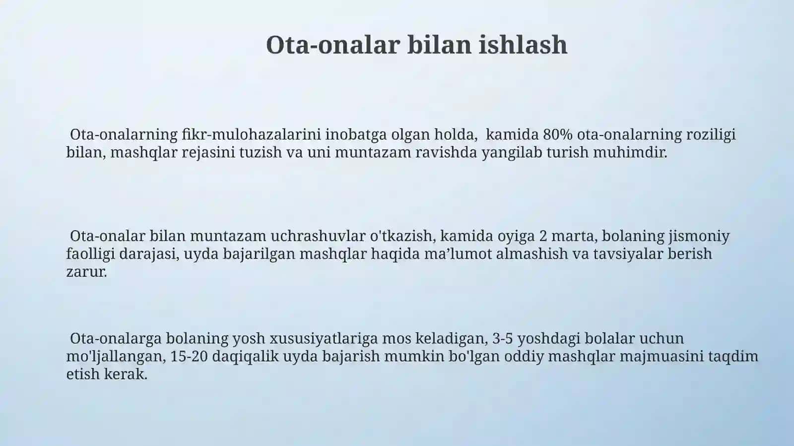 Maktabgacha ta'limda ertalabki mashqlarni tashkil etishning fiziologik asoslari 3
