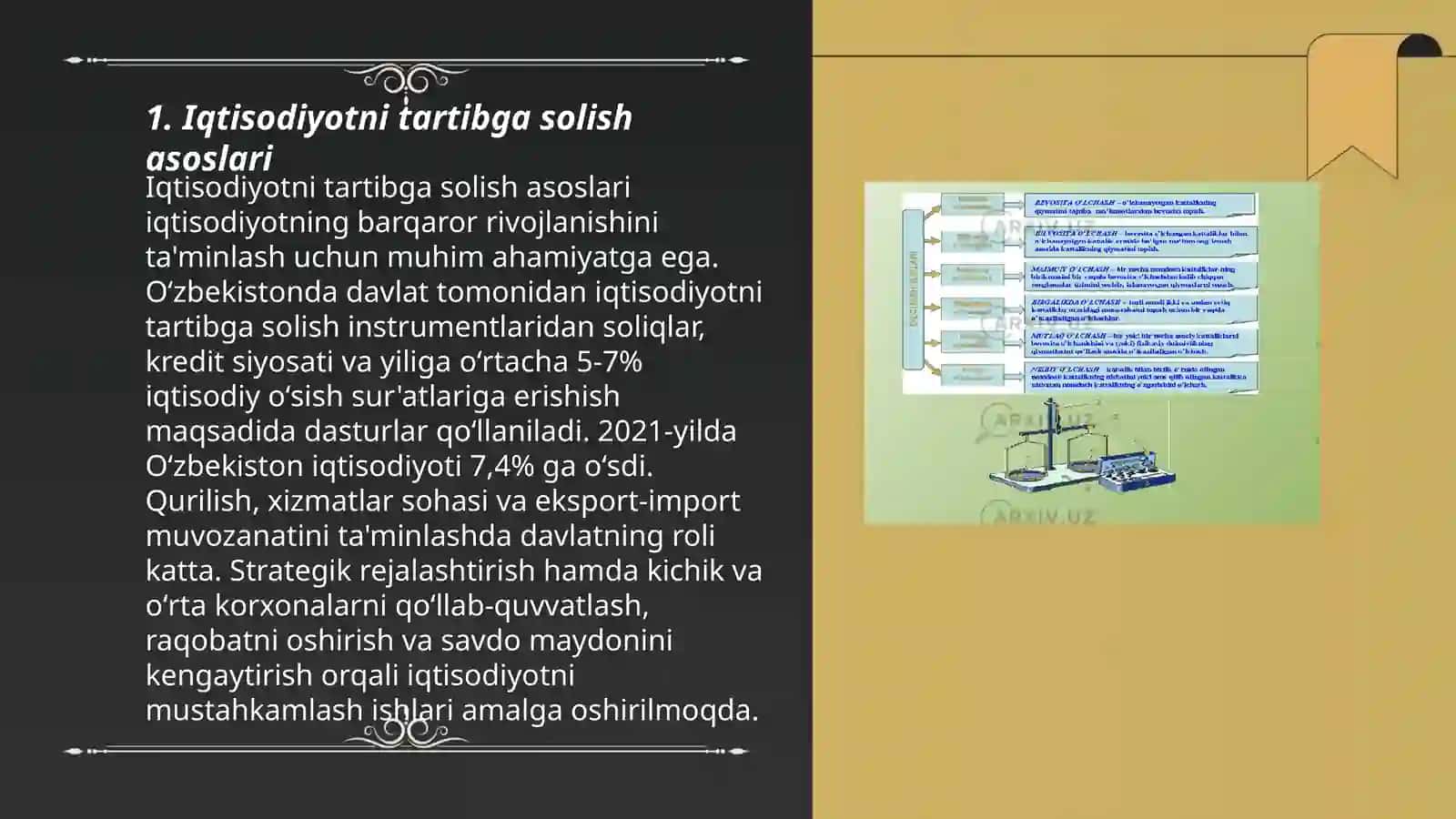 Iqtisodiyotni tartibga solishning turli xil nazariyalari va hozirgi zamon usullari 3