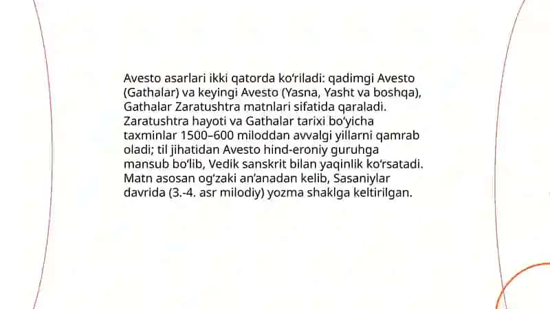 Avesto asarning tahlili 3